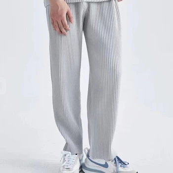 YUDX Miyake плиссированные 2023 весенне-летние новые брюки брюки мужские с драпировкой эластичные прямые повседневные брюки мужские