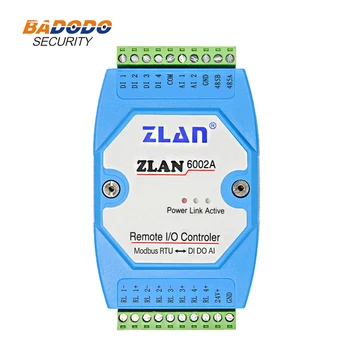 ZLAN6002A RS485 Модуль ввода-вывода Modbus RTU Цифровой Вход-Выход Аналоговый Переключатель Дистанционного управления Контроллер дистанционного ввода-вывода