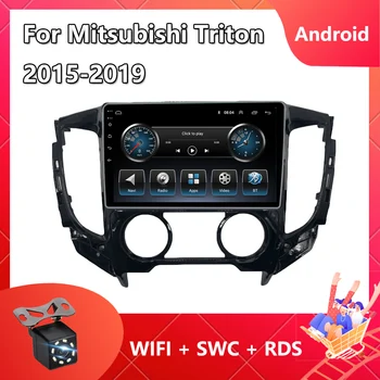 Автомагнитола Android 11 с 2 Din для Mitsubishi Triton 2015 - 2019, автомобильный мультимедийный видеоплеер Carplay Bluetooth с разделенным экраном FM TMPS