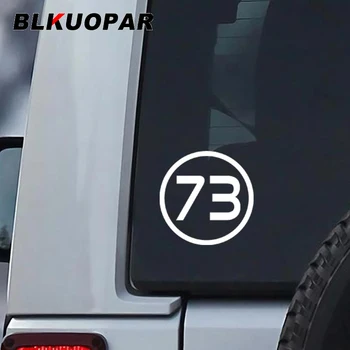 Автомобильная наклейка BLKUOPAR с 73 номерами, креативная наклейка с защитой от царапин, водонепроницаемое лобовое стекло, Холодильник, доска для серфинга, автомобильный стайлинг