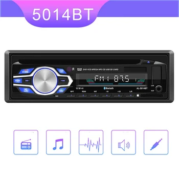 Автомобильный мультимедийный плеер 12V Автомобильное радио bluetooth Автомобильный DVD VCD CD-тюнер Стерео Аудио Bluetooth FM-радио MP3 USB SD В приборной панели 1 DIN