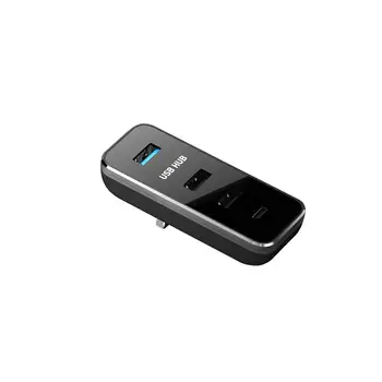 Автомобильный перчаточный ящик USB-концентратор для передачи данных, подключи и играй, прочная портативная док-станция Mini USB для Tesla Model 3 Model Y