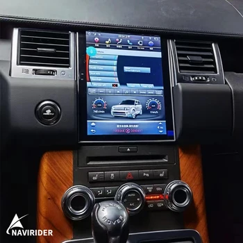 Автомобильный радиоприемник Android 13 в стиле Tesla для Land Rover Range Rover Sport 2013 2010 GPS Навигация Автомобильный стерео DVD плеер Carplay
