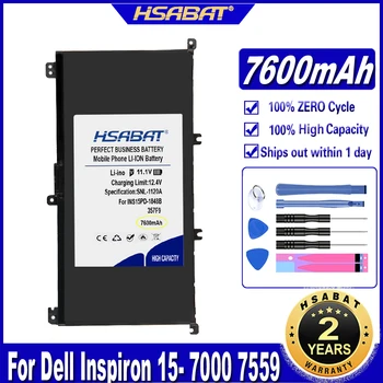 Аккумулятор HSABAT 357F9 емкостью 7600 мАч для Dell Inspiron 15- 7000 7559 7557 7566 7567 5576 INS15PD-1548B INS15PD-1748B INS15PD-1848B