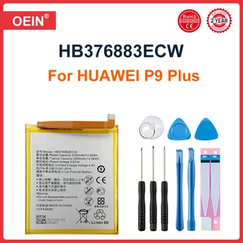 Аккумулятор телефона HB376883ECW для Huawei Ascend P9 Plus P9Plus VIE-AL10 Сменные батареи емкостью 3400 мАч
