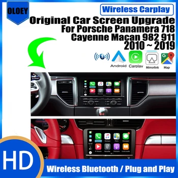 Беспроводная Камера Заднего Вида Apple CarPlay Android Auto interface Adapter Для Porsche Panamera 718 Cayenne Macan 982 911 2010 ~ 2019