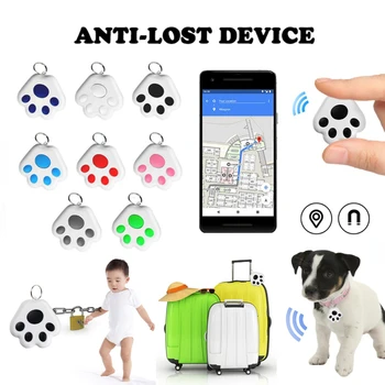 Беспроводной Bluetooth-совместимый детектор домашних животных, умный брелок для защиты от потери, локатор для собак и кошек, GPS, Детская сигнализация, поиск метки, ключ, ошейник, трекер