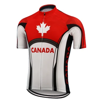 Велосипедная одежда команды CANADA Cycling jersey 2020, мужская велосипедная одежда mtb jersey с коротким рукавом ropa ciclismo для триатлона, велосипедная одежда