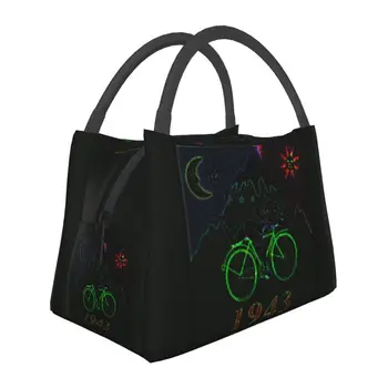 Велосипедные сумки для ланча Day Vision LSD с термоизолировкой, Переносной контейнер для ланча для вечеринки с кислотой, для кемпинга, для путешествий, для хранения еды, Коробка для еды