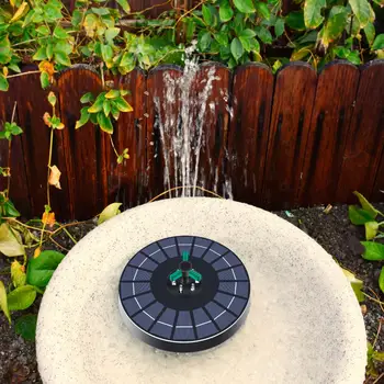 Водяной фонтан с вращающейся насадкой на солнечной энергии, фонтанный насос, Антиблокирующий Энергосберегающий Долговечный садовый фонтан для пруда