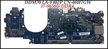 Высококачественная DDM70 LA-F402P для ноутбука Dell Latitude 5490 Материнская плата CN-08H7GW 8H7GW I7-8650U DDR4 100% Протестирована