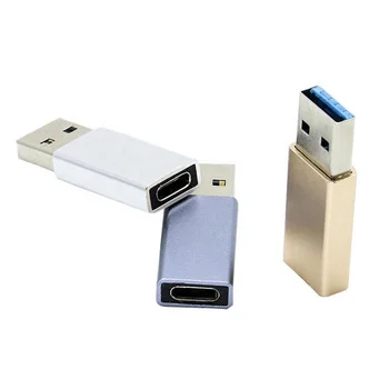 Высококачественный женский адаптер 3.1 USB-C Type C в разъем 3.0 USB A с корпусом из алюминиевого сплава