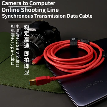 Высококачественный Кабель для цифровой передачи данных для ноутбука с подключением TYPE C к USB A Для съемки Nikon Z6 Z7 Canon EOS R RP Fuji GFX100 X-T3