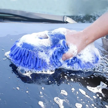 Губка для мытья автомобиля из микрофибры, Чистящие щетки для деталей автомобиля, Полотенце для мытья, Перчатки для авто, Аксессуары для укладки