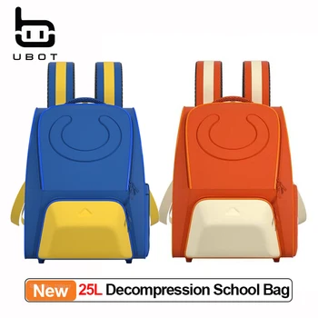 Декомпрессионные детские школьные сумки UBOT Pro 25L, встроенный органайзер, Светоотражающая полоса, Дышащий Водонепроницаемый рюкзак