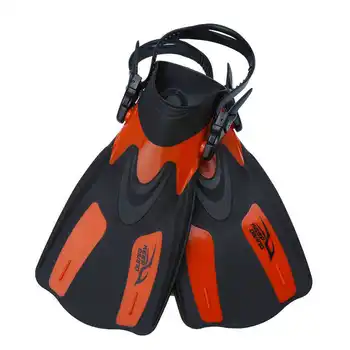 Держите ласты для дайвинга, обувь для плавания с маской и трубкой oot Flippe Adult Pro Training, Короткие Регулируемые, Авторизованные красные размеры S XS/M