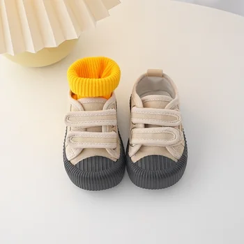 Детская повседневная обувь, спортивная обувь для дошкольников, парусиновая обувь для мальчиков и девочек, повседневная дышащая мягкая обувь для младенцев Candy