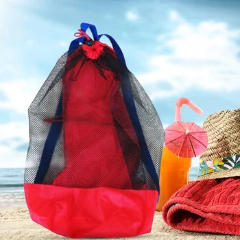 Детские пляжные игрушки для копания песка, Сетчатая сумка для мелочей, сетчатый пакет для хранения детских вещей