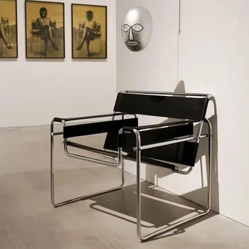 Дизайнерские кресла для гостиной с диваном Relax, одноместное офисное кресло для отдыха со спинкой, шезлонг Rotin, современная мебель середины века