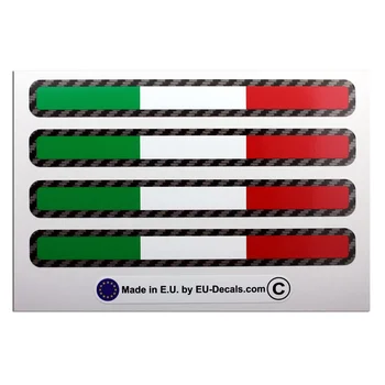 Для 4-кратных итальянских флагов, ламинированных наклеек из углеродного волокна для Ducati aprilia