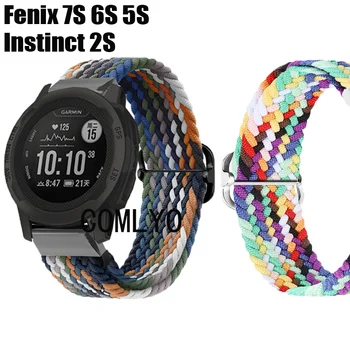 Для Garmin Fenix 7S 6S Pro Solar 5S instinct 2S Band Strap нейлоновый ремень