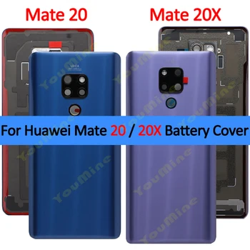 Для Huawei mate20 Mate 20 X стеклянная задняя крышка аккумулятора Чехол для Huawei Mate 20 X крышка корпуса аккумулятора mate 20 door НОВЫЙ