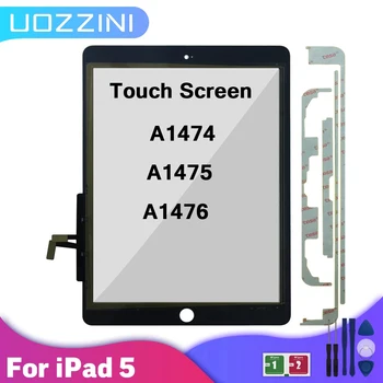 Для iPad 5 A1474 A1475 A1476 Внешнее Стекло Сенсорный Экран Дигитайзер Замена Передней Стеклянной Панели Для ipad 5 Touch + Инструмент + Клей