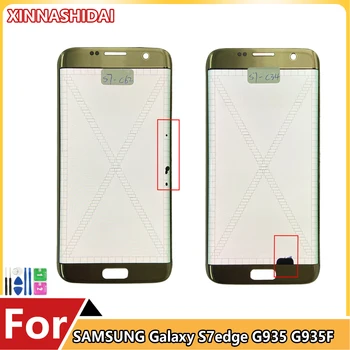 Для SAMSUNG Galaxy S7 edge G935 G935F G935FD SM-G935FD Замена Сенсорного экрана Планшета В сборе с Черными точками
