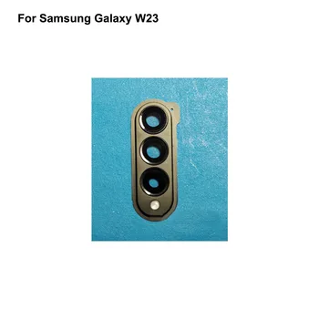 Для Samsung Galaxy W23 Стеклянная линза камеры заднего вида + круг крышки камеры W 23 Замена деталей корпуса