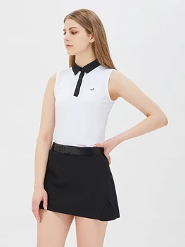 Женская футболка без рукавов для гольфа, впитывающая влагу, быстросохнущая, дышащая, прочная, не скатывающаяся, высококачественный топ