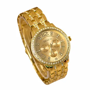 Женские модные наручные часы с ремешком из нержавеющей стали, аналоговые кварцевые Круглые часы, элегантные Женские часы часы женские наручные RelóGio