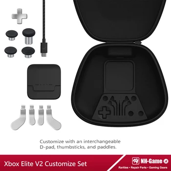 Защитная сумка Для Геймпада Xbox Elite Series 2, Чехол Для Переноски Контроллера, Кабель Type-C, Зарядное Устройство, Док-станция, Металлические Кнопки-Манипуляторы