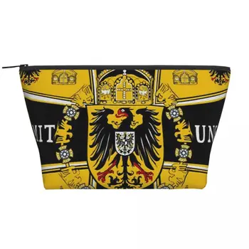 Изготовленный на заказ Прусский боевой флаг 1870 года, дорожная косметичка, женская Немецкая эмблема, Органайзер для туалетных принадлежностей, косметический набор для хранения косметики