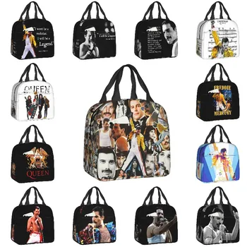 Изолированная сумка для ланча Freddie Mercury для кемпинга и путешествий Портативный холодильник Thermal Rock Queen Lunch Box Женские и Детские сумки для еды
