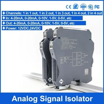 Изолятор сигнала от 4-20 мА до 0-10 В, передатчик, распределитель сигнала, преобразователь напряжения тока 0,1% F.S 1 в 2 выхода.