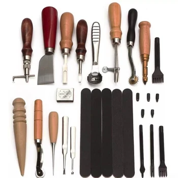 инструменты для пробивки кожи, набор для шитья кожаного седла, инструменты для рукоделия, швейные инструменты, режущие инструменты