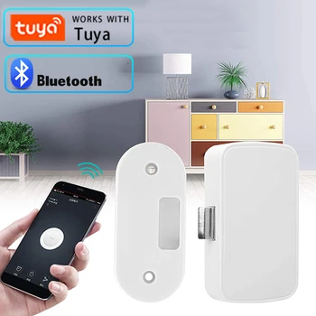 Интеллектуальный электронный замок Tuya Умный дом Замки для картотеки Bluetooth Без ключа Невидимое приложение для управления Выдвижным ящиком Сенсорный шкафчик