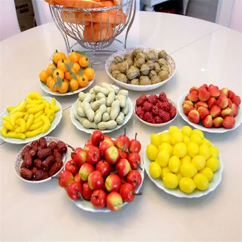 Искусственные фрукты, овощи, мини-имитационная модель фруктов, пенопласт, искусственный перец Чили, Яблоко, груша, учебные пособия для детского сада, реквизит для фотосъемки