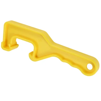 Ключ для крышки ведра-Откройте / поднимите крышки на пластиковых ведрах емкостью 5 галлонов и маленьких ведерках-Желтый-Прочный пластиковый инструмент для открывания