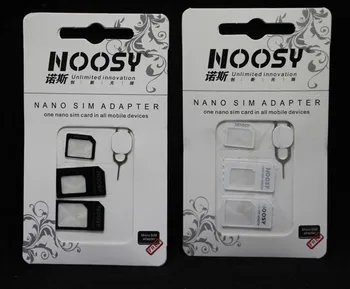 Комплект адаптеров для нано-SIM-карт 4 в 1, Стандартная карта Micro SIM с иглой для планшета iPhone Samsung, мобильного телефона