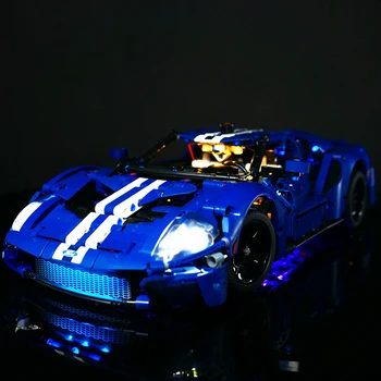 Комплект радиоуправляемой светодиодной подсветки для игрушки LEGO 42154 Fords GT Building Blocks Bricks (Только светодиодная подсветка, модель без блоков),