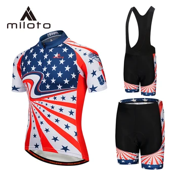 Комплекты велосипедной одежды MILOTO Pro, одежда для шоссейных велосипедов, Гоночная одежда, Быстросохнущая мужская майка для велоспорта MTB, Ropa Ciclismo Maillot