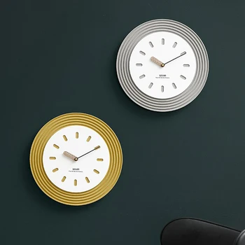 Креативные настенные часы 36 см Современные настенные часы в скандинавском стиле для гостиной Простое экологичное украшение для дома Настенный декор Подарок