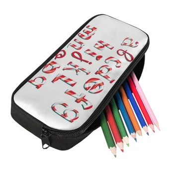 Креативный чехол с буквенным принтом, милая мультяшная сумка для карандашей для девочек, мальчиков, школьных канцелярских принадлежностей, пенала, пенала