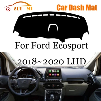 Крышка приборной панели ZUIMI Коврик для приборной панели Dashmat для Ford Ecosport 2018 ~ 2020 LHD RHD Накладка для приборной панели Солнцезащитный Козырек