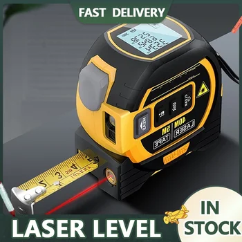 Лазерная рулетка, Лазерный дальномер, Метро, Лазерный дальномер с рулонным шнуром, Рулетка, профессиональный Измерительный инструмент