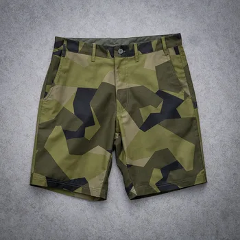 Летние тактические шорты военной версии MTP, мужские камуфляжные короткие брюки Шведского геометрического камуфляжа M90