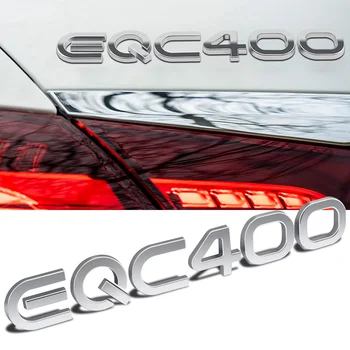 Логотип EQC400 Наклейки На Заднюю Часть Автомобиля Значок Эмблема Для Mercedes Benz EQC400 W210 E63 W202 W205 W207 3D Наклейка На Багажник Автомобиля Для Укладки