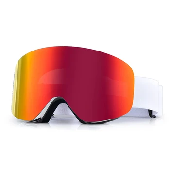 Лыжные очки, противотуманные двухслойные очки, поляризованные линзы, женские лыжи, Мужские очки для сноуборда UV400, Мужские ветрозащитные зимние очки