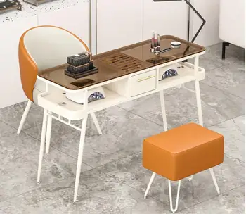 Маникюрный стол table fashion net знаменитости маникюрный стол и стул комплект легкий роскошный простой маникюрный магазин специальный стол